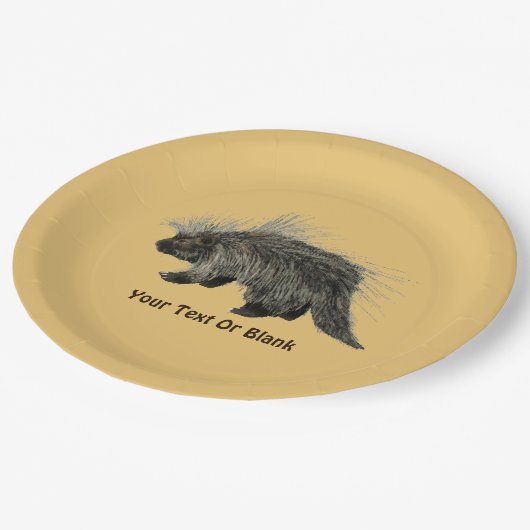 Assiettes En Carton Prickly Porky (Angle)