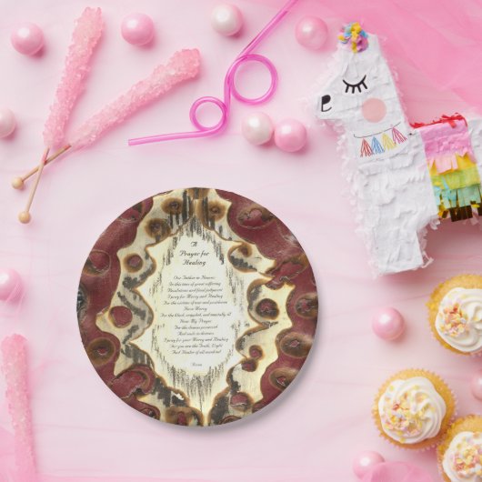 Assiettes En Carton Prière Pour Guérir (Fête)