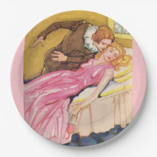 Assiettes En Carton Prince Charming baiser Beauté dormante