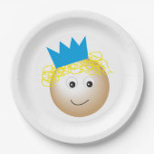 Assiettes En Carton prince en conte de fées, joyeux anniversaire (Devant)