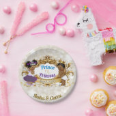 Assiettes En Carton Prince ou Princesse Royale Africaine| Violet & Ble (Fête)