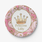 Assiettes En Carton Princess Birthday Party Custom (Devant)