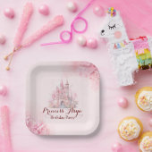 Assiettes En Carton Princess Castle Plaque de papier d'anniversaire (Fête)