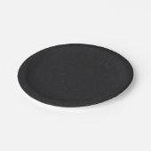 Assiettes En Carton Princess Damask Black Elegant Storybook Mariage (Angle)