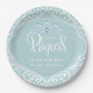 Assiettes En Carton Princess Party Royal Baby shower personnalisé
