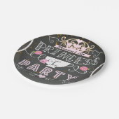 Assiettes En Carton Princess Tea Party Chalkboard Anniversaire (Angle)