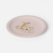 Assiettes En Carton Princesse 1er anniversaire (Angle)