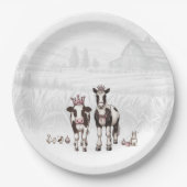 Assiettes En Carton Princesse Animaux Fête d'anniversaire (Devant)