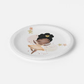 Assiettes En Carton Princesse Ballerina avec Tiara Anniversaire (Angle)