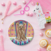 Assiettes En Carton Princesse de la Couronne Yorkie (Fête)