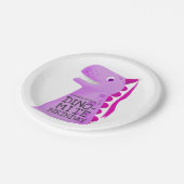 Assiettes En Carton Princesse Dinosaur Filles Anniversaire (Angle)