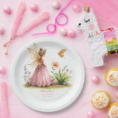 Assiettes En Carton Princesse Fée Enchantée Rose Baby Girl Douche (Fête)