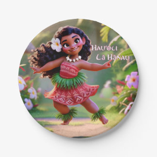Assiettes En Carton Princesse Hula Hauʻoli