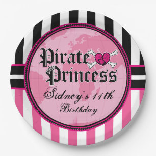 Assiettes En Carton Princesse Party de pirate