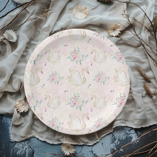 Assiettes En Carton Princesse Swan