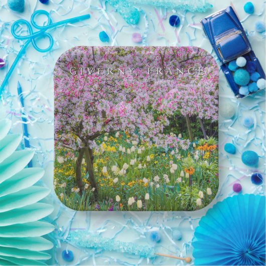 Assiettes En Carton Printemps à Claude Monet Garden (Fête)