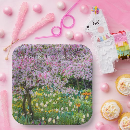 Assiettes En Carton Printemps à Claude Monet Garden (Fête)