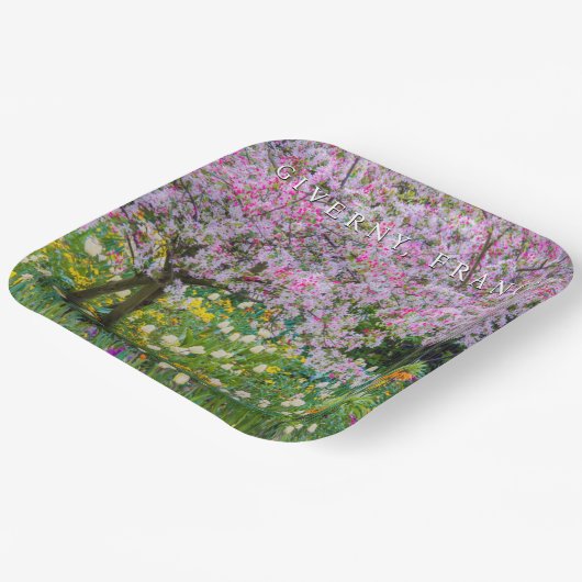 Assiettes En Carton Printemps à Claude Monet Garden (Angulaire)