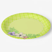 Assiettes En Carton Printemps, vert (Angle)