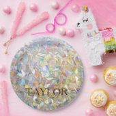 Assiettes En Carton Prismatic Stained Glass Effect - Rainbow Prismatic (Fête)