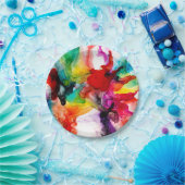 Assiettes En Carton Prisme de bijoux - Aquarelle (Fête)