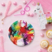 Assiettes En Carton Prisme de bijoux - Aquarelle (Fête)