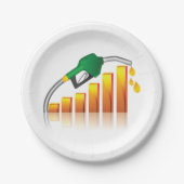 Assiettes En Carton Prix du carburant (Devant)