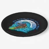 Assiettes En Carton Pro By Day, Myth By Night Surfing Bigfoot (Angle)