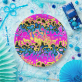 Assiettes En Carton processeur graffiti : (Fête)