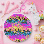 Assiettes En Carton processeur graffiti : (Fête)