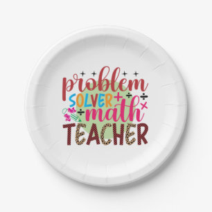 Assiettes En Carton Professeur Cadeaux   Enseignant en mathématiques d