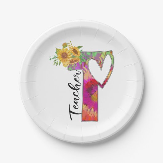 Assiettes En Carton Professeur d'art (Devant)