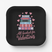 Assiettes En Carton Professeur de lecture tout réservé pour la Saint-V (Recto)