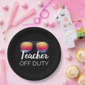 Assiettes En Carton Professeur hors service I (Fête)