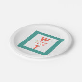 Assiettes En Carton Professionnel du logo d'entreprise (Angle)