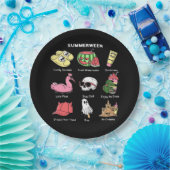 Assiettes En Carton Profitez de Summerween Classic (Fête)