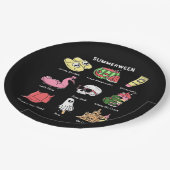 Assiettes En Carton Profitez de Summerween Classic (Angle)