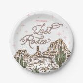 Assiettes En Carton Programme du dernier rodéo de l'enterrement de vie (Devant)