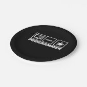 Assiettes En Carton Programmeur Écrire Code Et Boire Café (Angle)