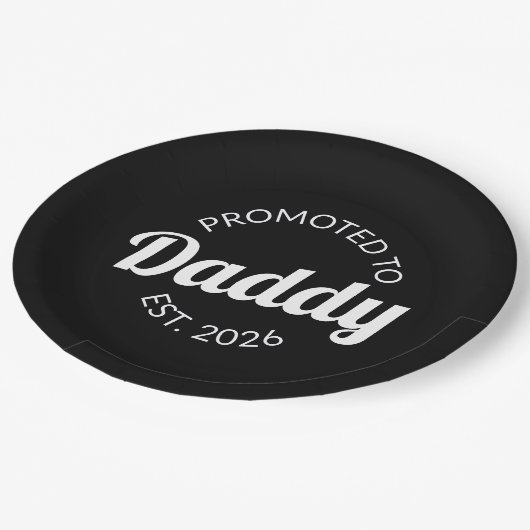 Assiettes En Carton Promu À Daddy Est. 2026 I (Angle)