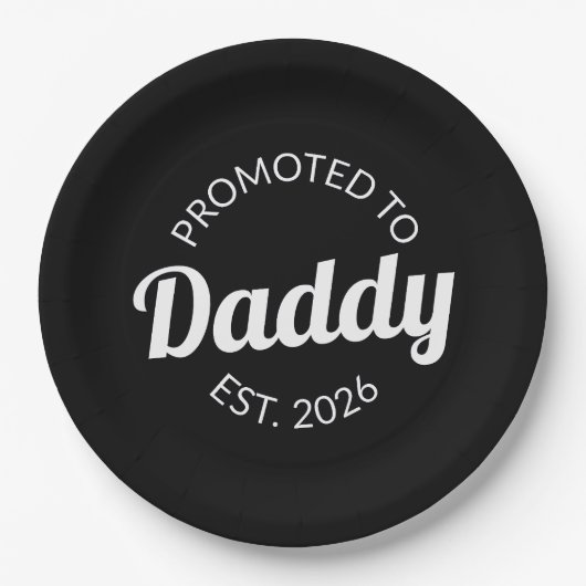 Assiettes En Carton Promu À Daddy Est. 2026 I (Devant)