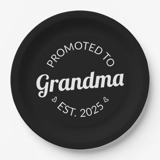 Assiettes En Carton Promu À Grand-Mère Est. 2025 I (Devant)