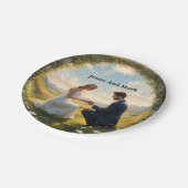 Assiettes En Carton Proposition de Mariage magique, (Angle)