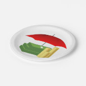 Assiettes En Carton Protection de la sécurité financière avec paraplui (Angle)