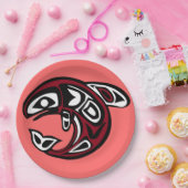 Assiettes En Carton Protéger la plaque de papier Saumon sauvage (Fête)