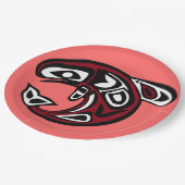 Assiettes En Carton Protéger la plaque de papier Saumon sauvage (Angle)