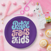 Assiettes En Carton Protéger les plaques de papier Trans-Kids (Fête)