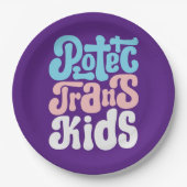 Assiettes En Carton Protéger les plaques de papier Trans-Kids (Devant)