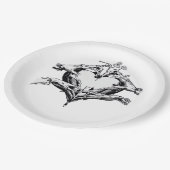 Assiettes En Carton Protéger Un Coeur - Skeleton Coeur Main (Angle)