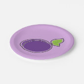 Assiettes En Carton Prune (Angle)